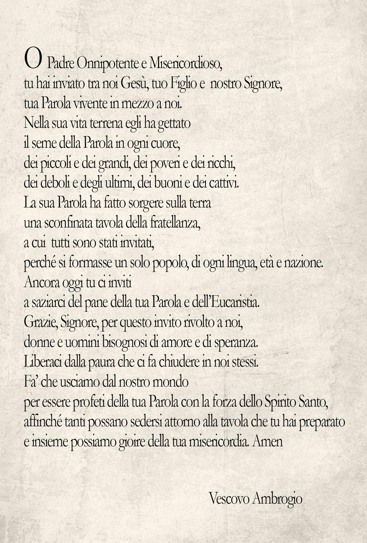 Domenica della Parola 2018